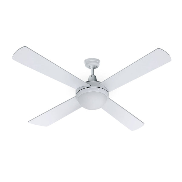 Devanti 52'' Ceiling Fan W/Light W/Remote Timer White Ceiling Fans