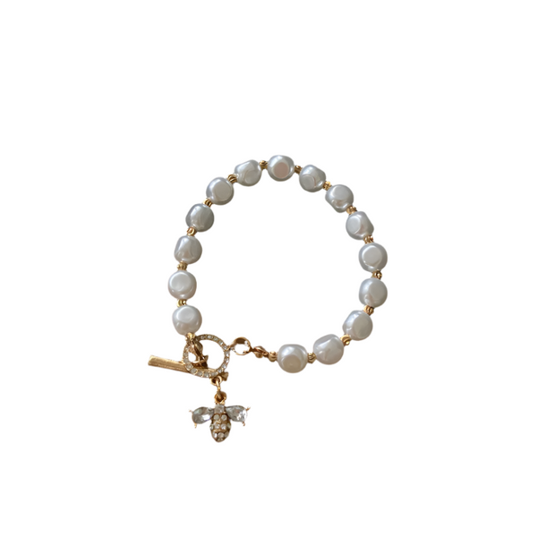 Veile Studios Classic Fashion Natural Stone Pearl Pendant Bracelet For Women Luxury Jewelry Bracelets