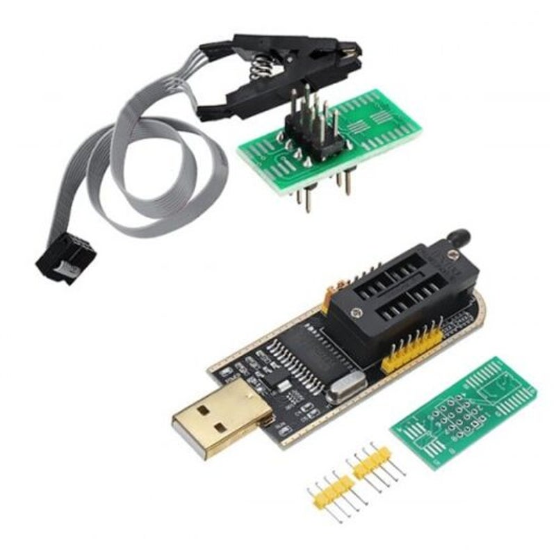 Ch341a 24 25 Series Eeprom Flash Bios Usb Programmer Module Soic8 Clip On Board Multi Embedded Processors & Controllers