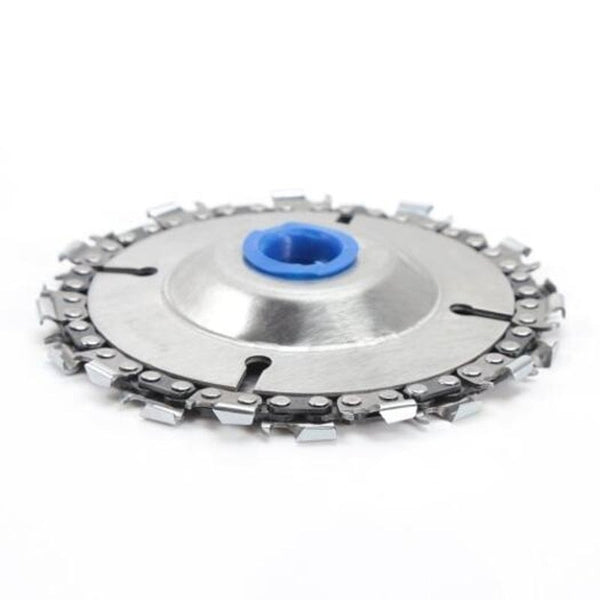 Chain Plate Wood Carving Disc For Angle Grinder Silver