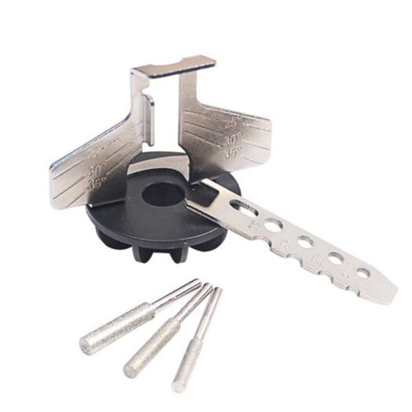Chain Saw Tooth Grinding Tool Sharpening Attachment Accessories Silver Rotary Tools