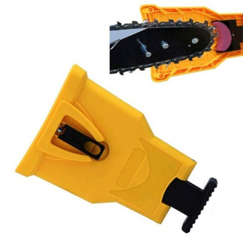 Chainsaw Teethsharpener Bar Mount Sharpening Kit Yellow Cutting Tool Sharpeners