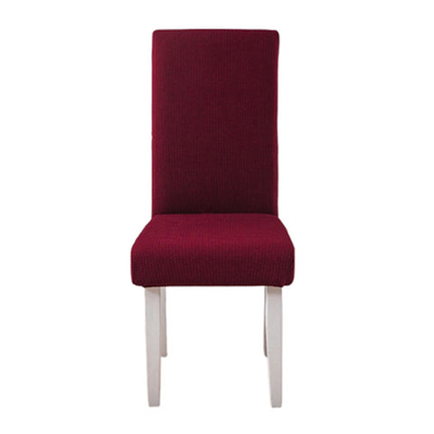 Chair Cover Wine Red Corn Kernels Waterproof Universal Size For Dining Room Slipcovers