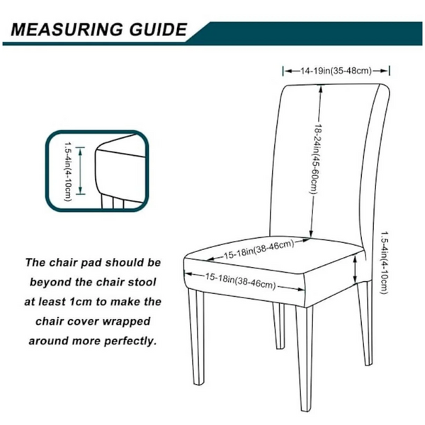 Set Of Velvet Gray Stretch Dining 6 Chair Covers