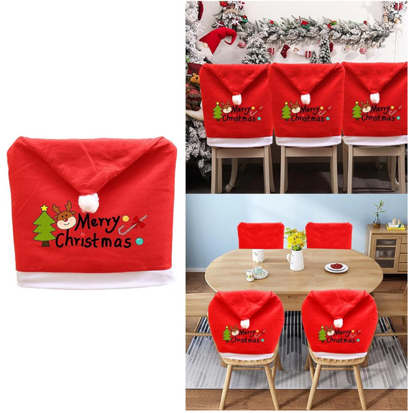 Chair Covers (5 Pieces) Dining Sofa Christmas Perfect For Holiday Table And Decorations Home Kitchen Party Slipcovers