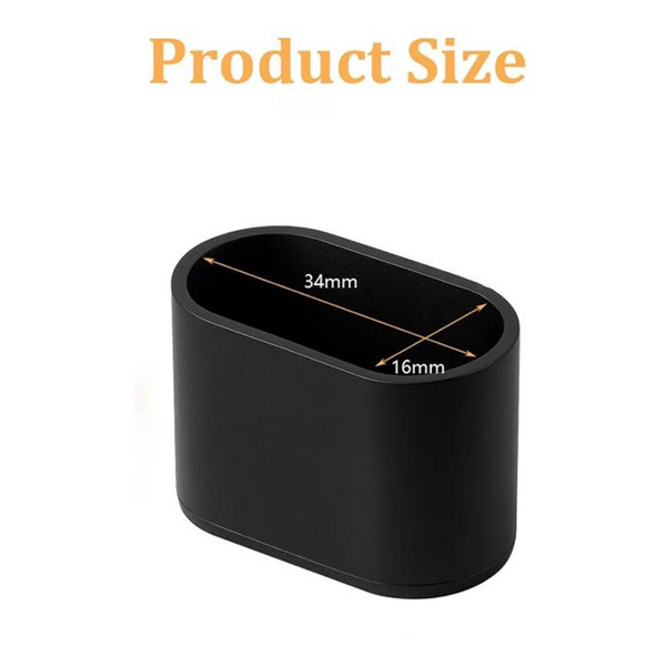 Chair Leg Caps 20 Pieces Protectors Pvc Oval Furniture Floor Suitable For Protection 16Mm X 34Mm Black Furniture Parts