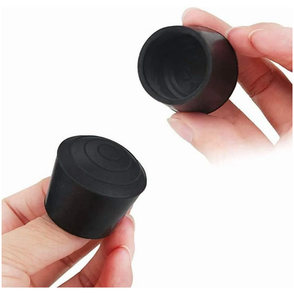 12 Piece Rubber Chair Leg Covers Inch Black Furniture Parts