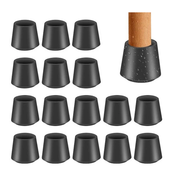 Chair Protectors Set Of 16 Furniture | Felt Leg Black Furniture Parts