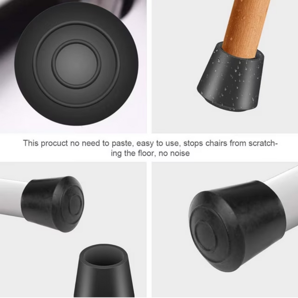 Chair Protectors Set Of 16 Furniture | Felt Leg Black Furniture Parts