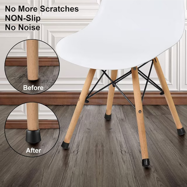 Chair Protectors Set Of 16 Furniture | Felt Leg Black Furniture Parts