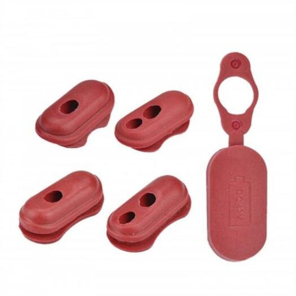Charge Port Cover Silicone Plug For Xiaomi Mijia M365 Electric Scooter Red Accessories Parts