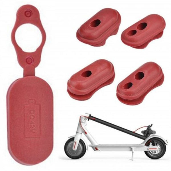 Charge Port Cover Silicone Plug For Xiaomi Mijia M365 Electric Scooter Red Accessories Parts