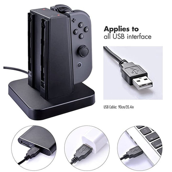 Charger Dock Station For Nintendo Switch Joy Con Chargers & Charging Docks