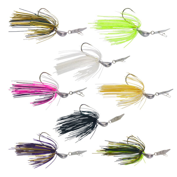 Dekoi 14Gm Bladed Swim Jig Chatterbait Hot Flash 2 Pack Baits & Lures