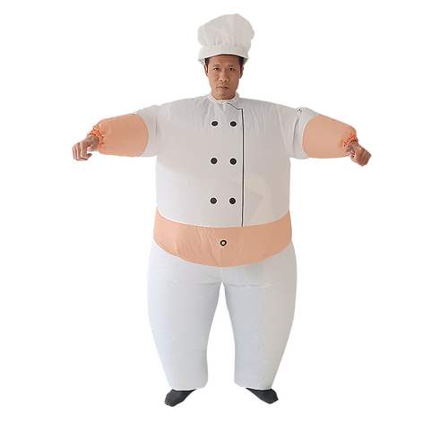 Chef Fancy Dress Inflatable Suit -Fan Operated Costume