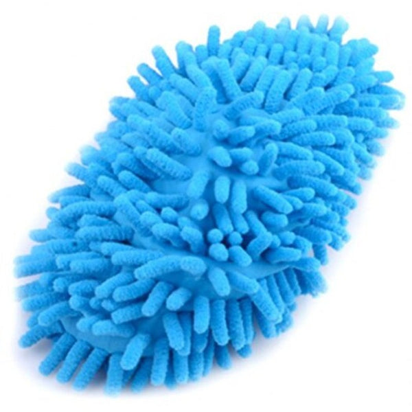Chenille Mopping Slippers Quick Pair Floor Polishing Dusting Practical Cleaning Shoes Blue Mops Brooms & Scrubbers