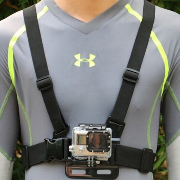 Chest Strap Action Camera Mount For Gopro / Yi Sports Cameras Black Straps & Hand Grips