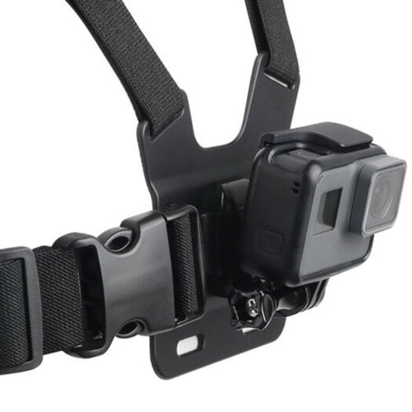 Chest Strap Action Camera Mount For Gopro / Yi Sports Cameras Black