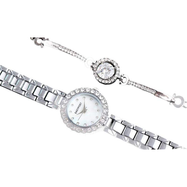 Veile Studios Women's Chic Serene And Bracelet Set 2Pcs Lady Gift Watches