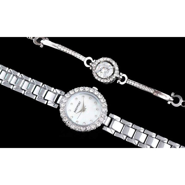 Veile Studios Women's Chic Serene And Bracelet Set 2Pcs Lady Gift Watches