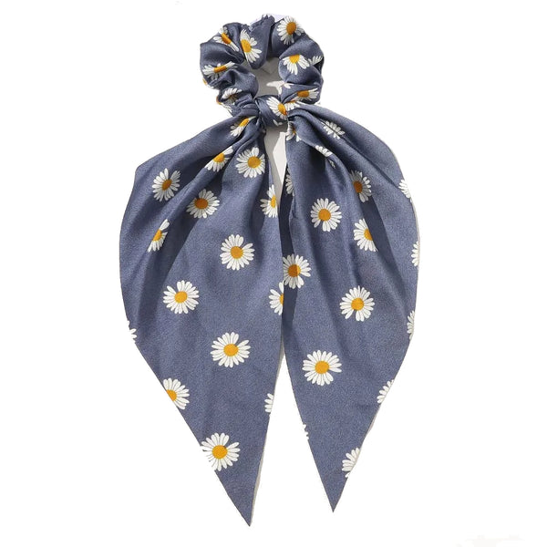 Chiffon Ponytail Scarf Bow Elastic Hair Rope Tie Scrunchies Ribbon Bands 1 Hair Accessories