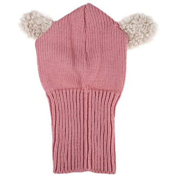 Children Adorable Animal Patchwork Hooded Cowl Pink