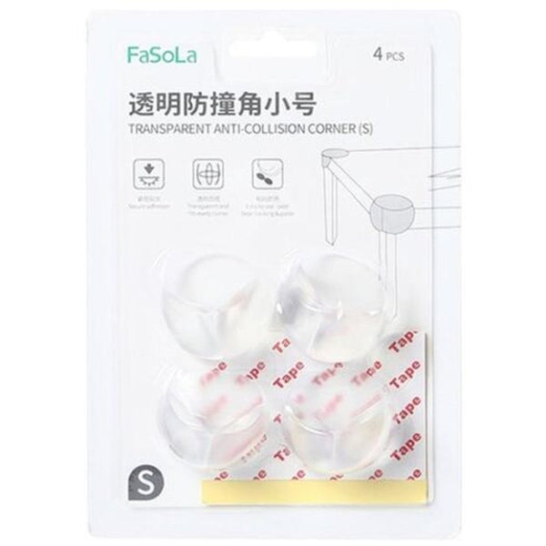 Children Protective Corner Cover Anti Collision Angle Jacket 4Pcs Transparent Edge & Corner Guards