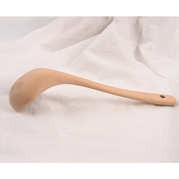 Cooking Utensils Chinese Style Wooden Beech Home Kitchen Tableware Soup Ladle Spoon
