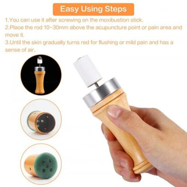 Chinese Traditional Moxibustion Massage Rod For Facial Sterilization Mites Massagers