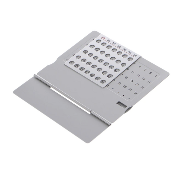 Chinese And English Metal Desk Perpetual Adjustable Calendar Crafts Office Supplies
