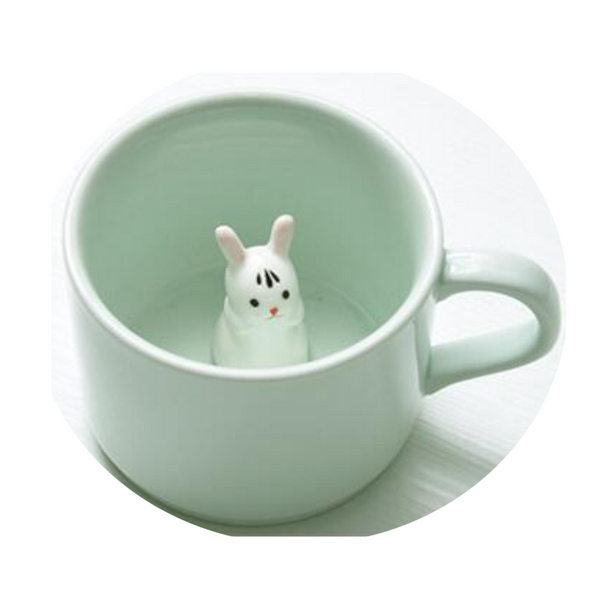 Creative 3D Cartoon Animal Ceramic Novelty Mug Mugs