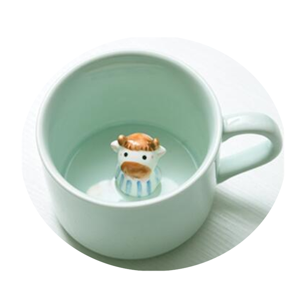 Creative 3D Cartoon Animal Ceramic Novelty Mug Mugs