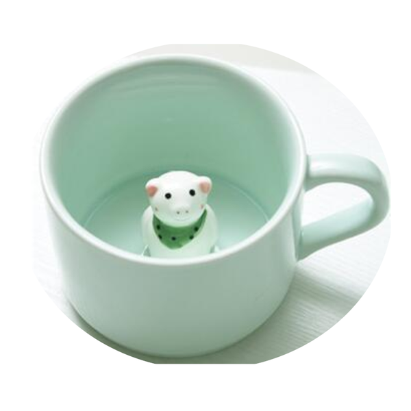 Creative 3D Cartoon Animal Ceramic Novelty Mug Mugs