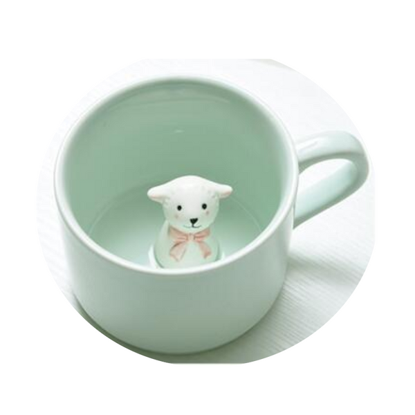 Creative 3D Cartoon Animal Ceramic Novelty Mug Mugs