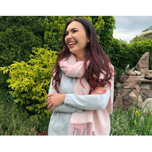 Chiswick Scarf Cashmere/Merino Wool Blend Blush Scarves & Wraps