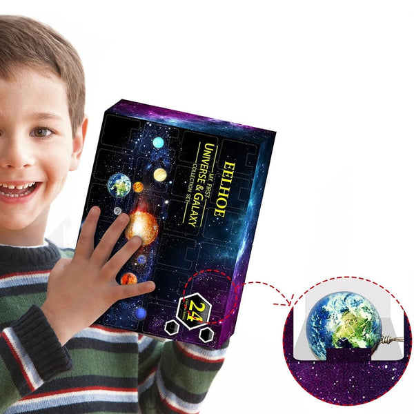 Christmas 24 Days Toy Set Universe Galaxy Planet Advent Calendar Cosmic