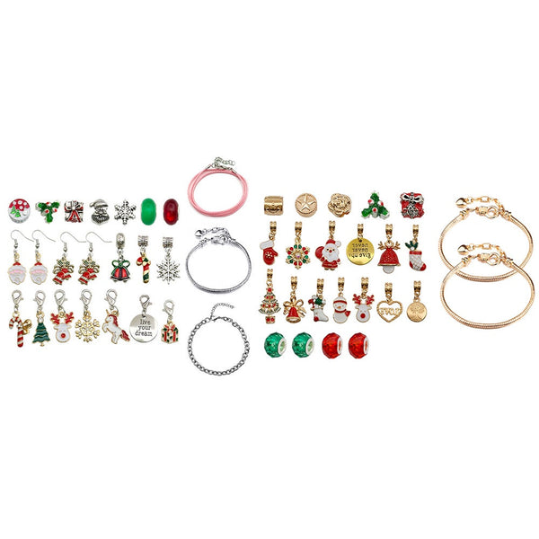 Christmas Advent Calendar With Diy Charm Bracelets Activities Seasonal Decorations