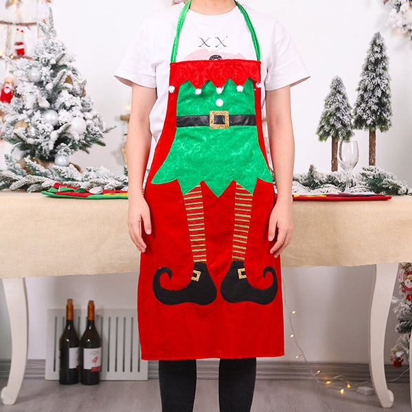 Christmas Apron Kitchen Cooking Sleeveless Baking Gardening Aprons