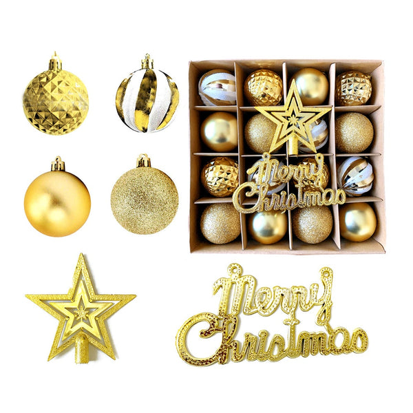 Seasonal Decorations Christmas Ball Ornaments Tree Decoration Box Gift Glittering