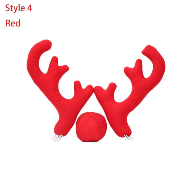 Christmas Car Reindeer Antlers Decoration Seasonal Decorations
