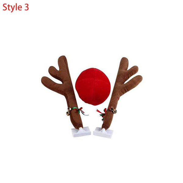Christmas Car Reindeer Antlers Decoration Seasonal Decorations