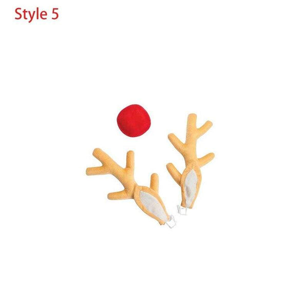 Christmas Car Reindeer Antlers Decoration Seasonal Decorations