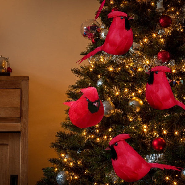 Christmas Cardinal Birds Artificial Decoration Pendant