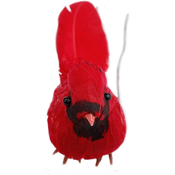 Christmas Cardinal Birds Artificial Decoration Pendant Red Seasonal Decorations