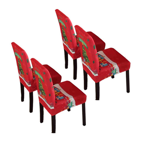 Christmas Chair Cover Dining Room Washable Living Covers Chairs Seat Chair Covers