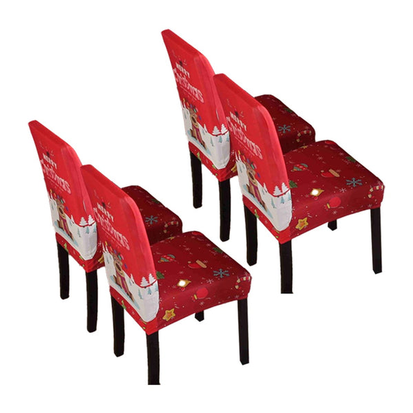Christmas Chair Cover Dining Room Washable Living Covers Chairs Seat Chair Covers