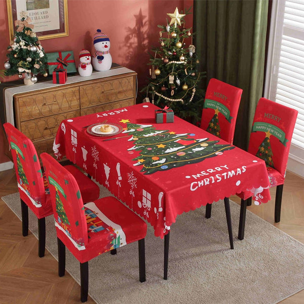 Christmas Chair Cover Dining Room Washable Living Covers Chairs Seat