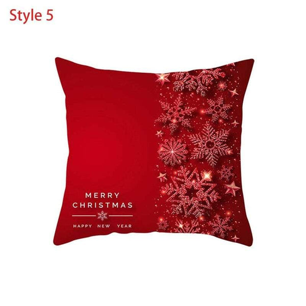 Christmas Decorative Square Cushion Covers Festive Home Décor