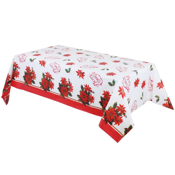 Christmas Disposable Rectangular Tablecloth Cloth Xmas Home Dinner Decor