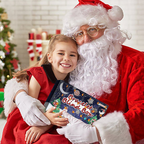 Christmas Diy Bracelet Jewelry Making Kit 24 Days Advent Calendar Charm Seasonal Decorations